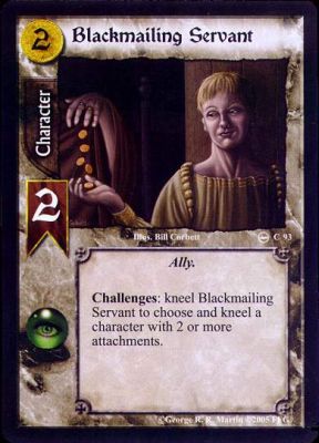 Blackmailing Servant